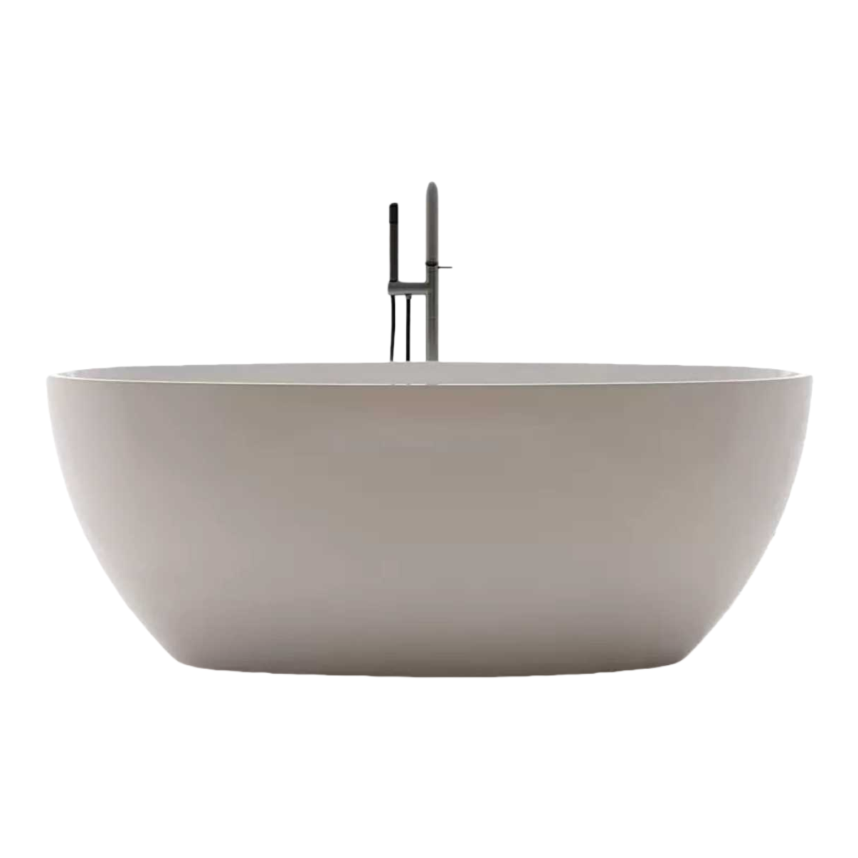 White bathtub bathtub acrylic household round independent soaking bathtub Item Picture