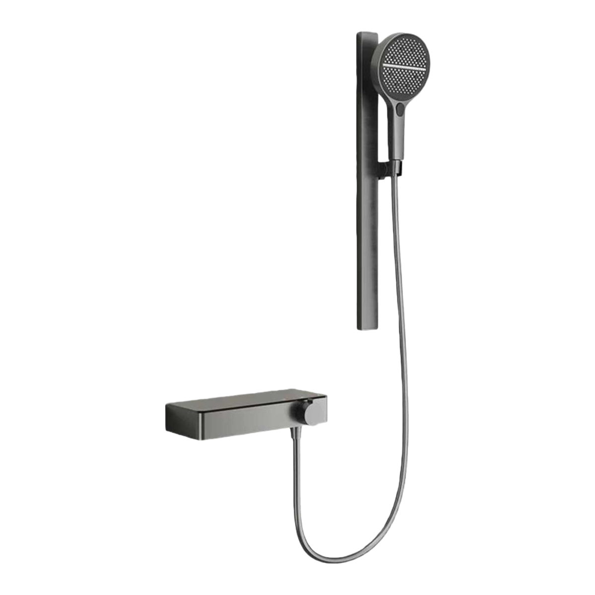 Black shower head high-pressure water-saving, anti-scald and constant-temperature shower head set Item Picture