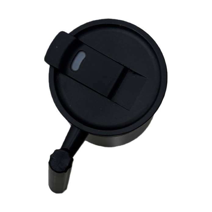 The black insulated cup lid, made of 304 stainless steel with a leak-proof seal, is suitable for various insulated cups Item Picture