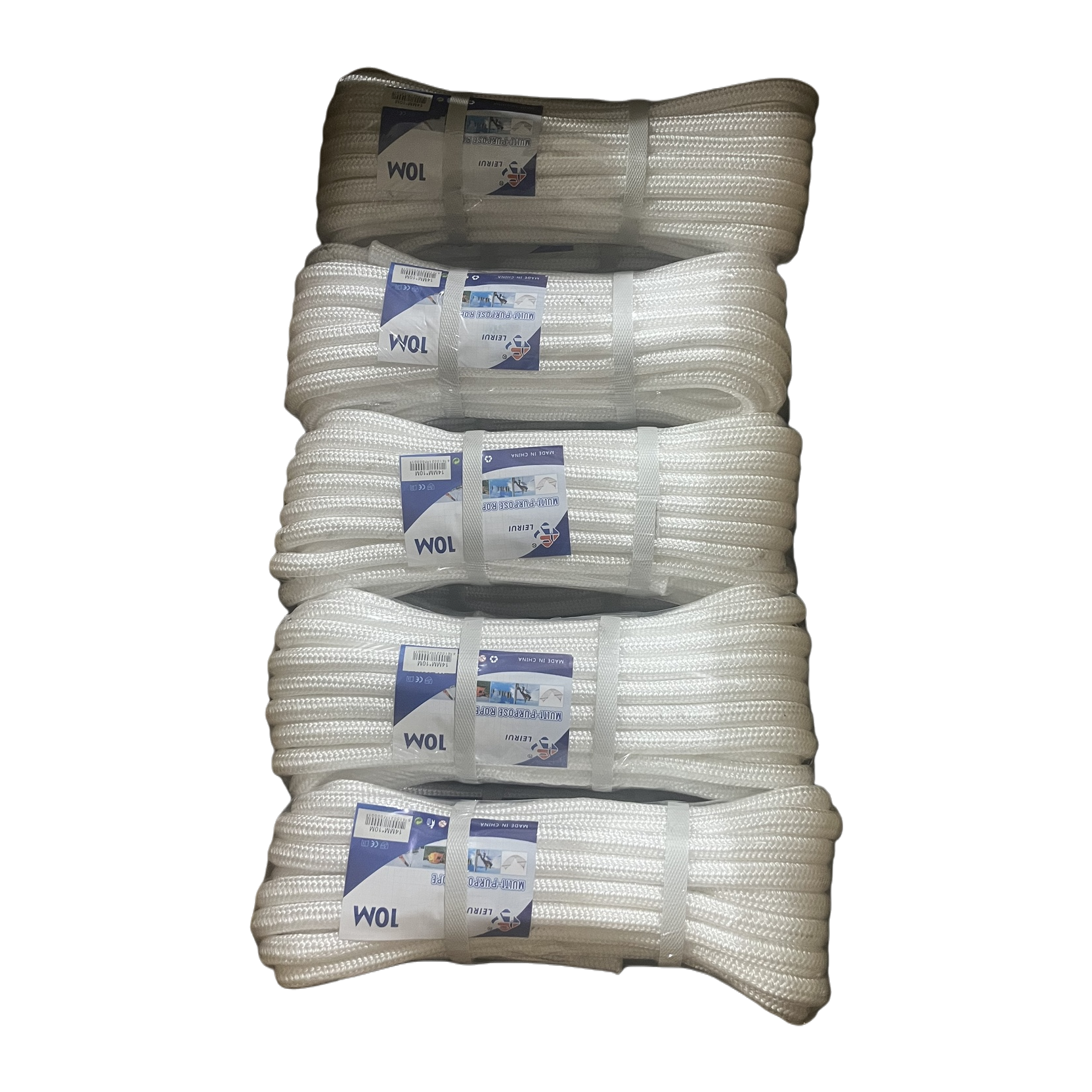 LR white rope rope trenzado resistente al desgaste al aire libre cuerda de nylon 5mm×20m Item Picture