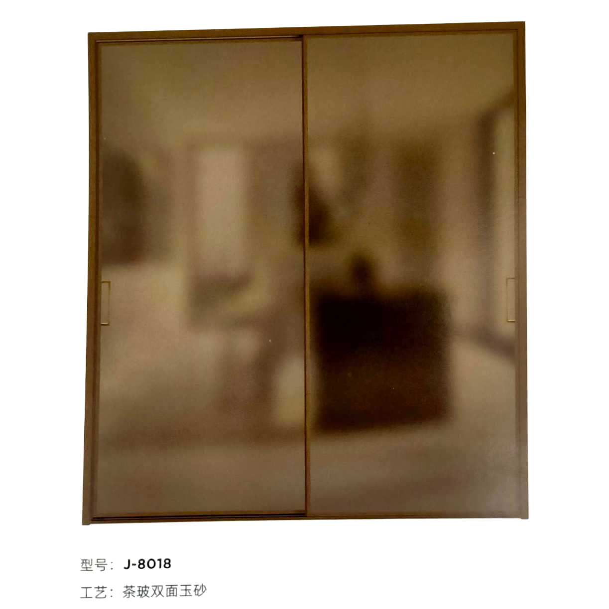 باب خزانة الملابس مزلق باللون الداكن Item Picture