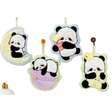Cute plush car keychain bag decoration in the shape of a panda Item Picture