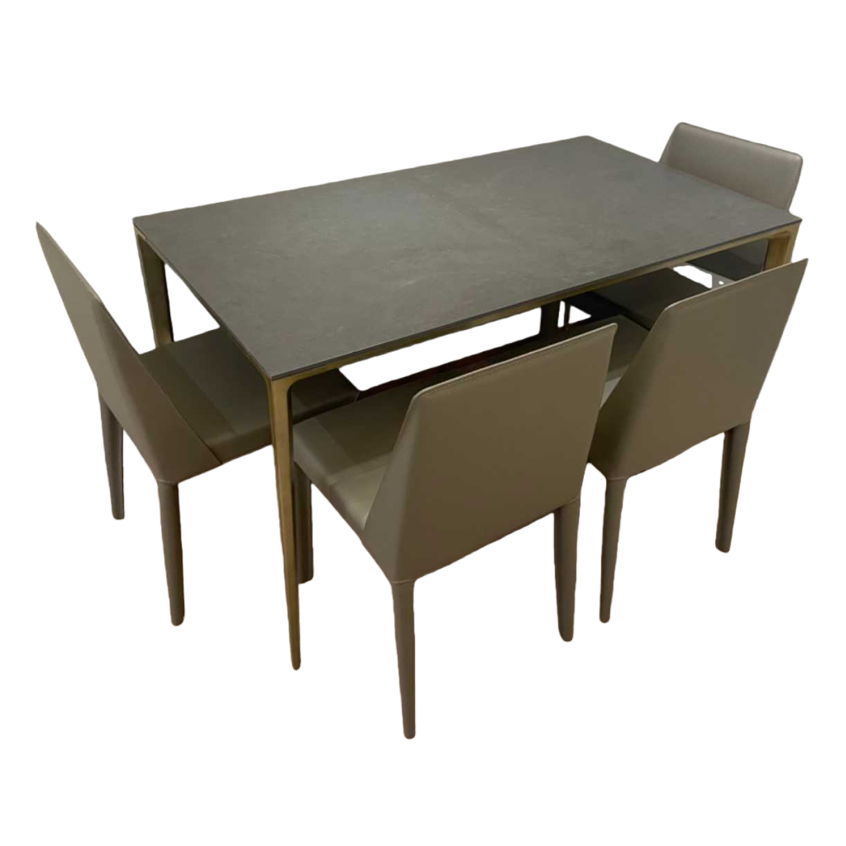 Modern minimalist style dining table and chair set, Nordic-style solid wood dining chair set Item Picture