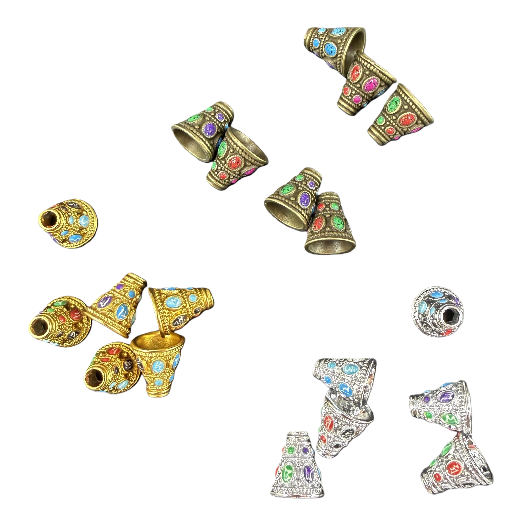 Color piedras preciosas incrustaciones metal accesorios moda luz lujo personalidad accesorios Item Picture