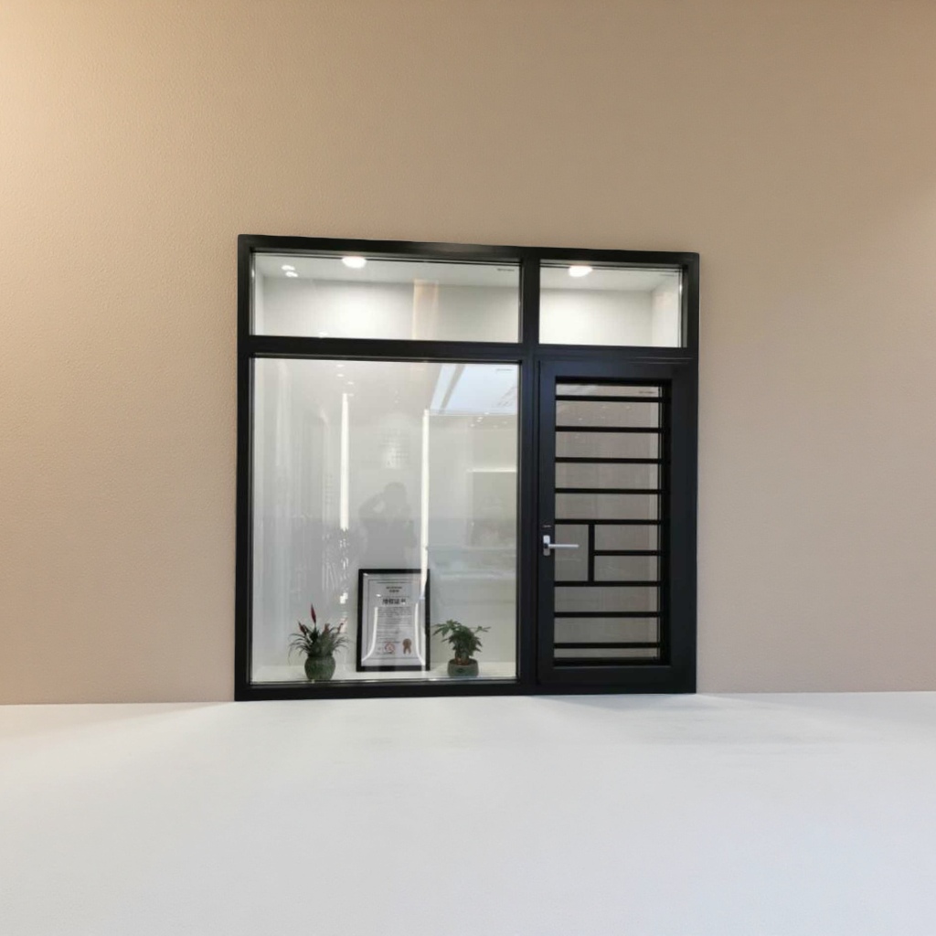 现代风格门窗展示 门窗铝合金断桥隔音保温推拉平开