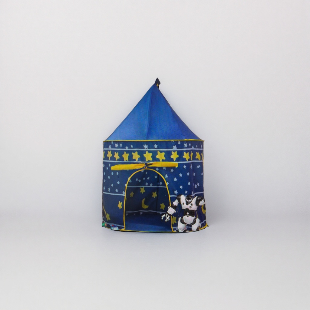 Blue starry sky themed children's tent, portable home play house small tent Specification image