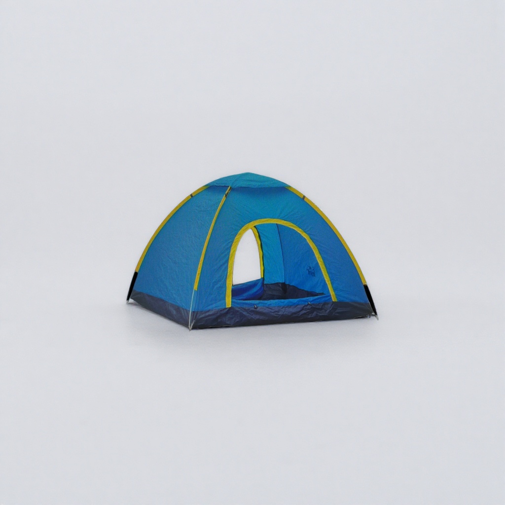 Blue outdoor waterproof tent, portable camping tent, single and double person camping equipment Specification image