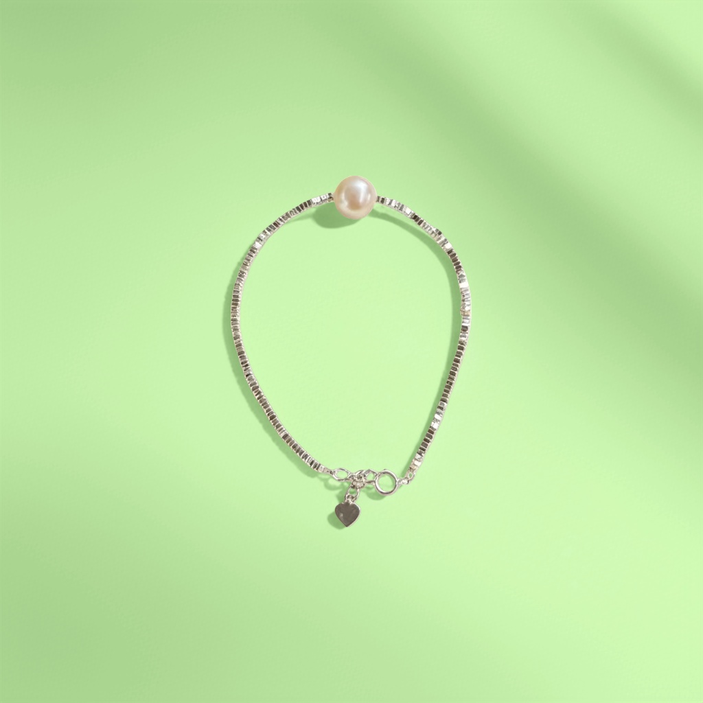 S925 Silver Pearl bracelet for Women is a simple and versatile natural freshwater pearl jewelry Specification image