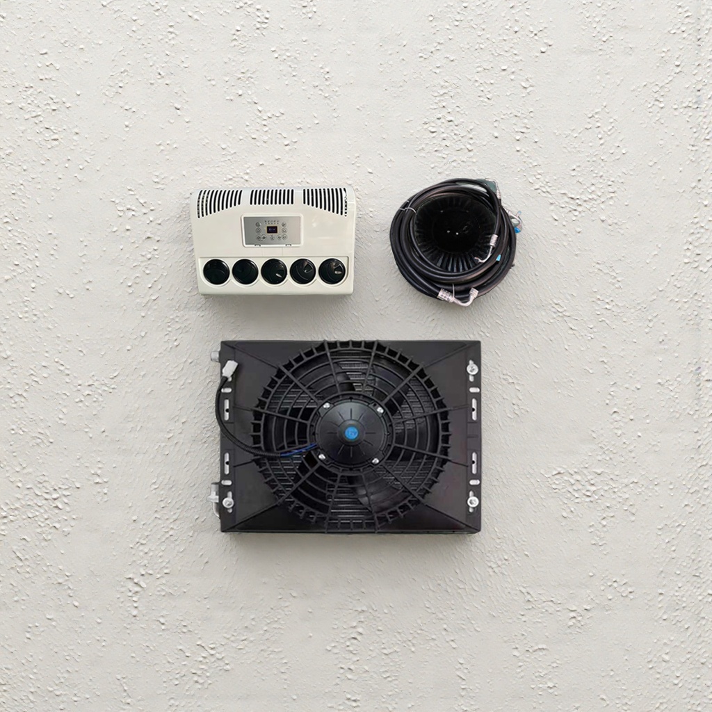 12V cooling hidden indoor and outdoor units suitable for RV, truck and van parking air conditioners Application Scenario