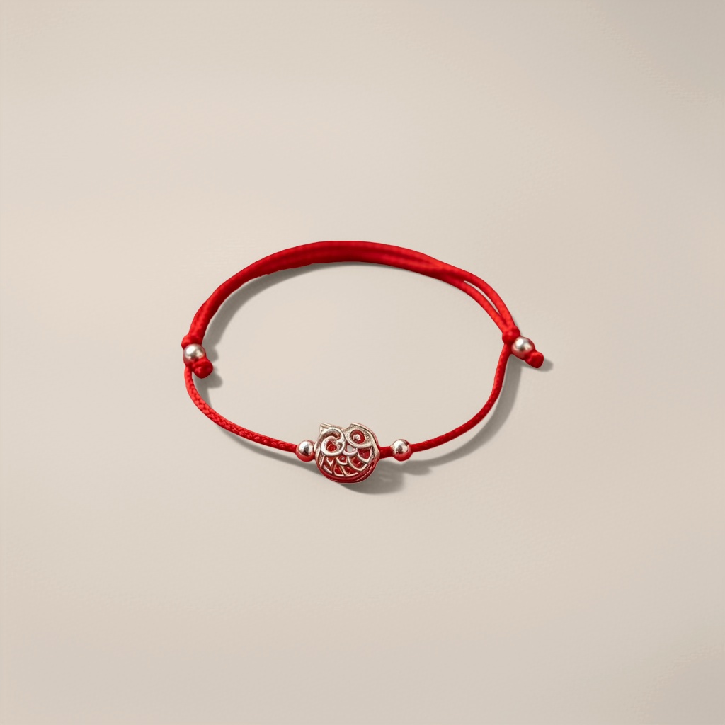 Red knot bracelet, Chinese-style woven couple style, suitable for both men and women, simple and fashionable Specification image