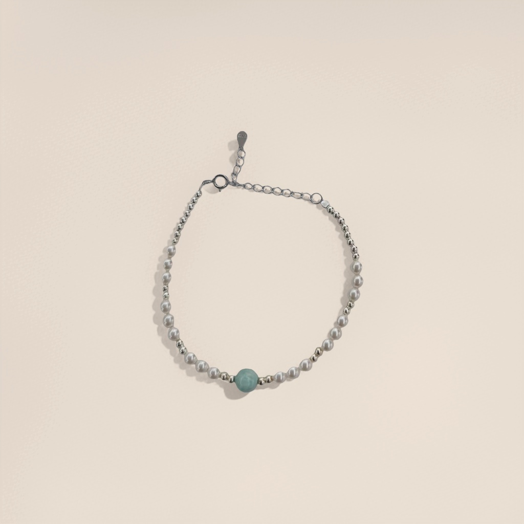 Natural freshwater pearl bracelet for women, a light and luxurious daily outfit, 18cm details Picture