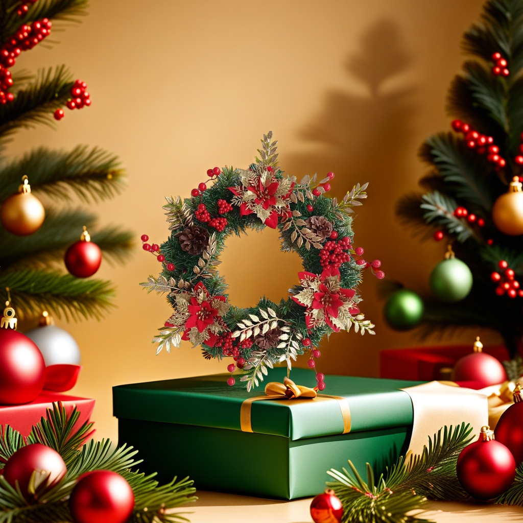 محاكاة في أكاليل الكريسماس SongZhi تزين معلقة على الباب الجو الأعياد 🎄 غرفة نوم غرفة المعيشة details Picture