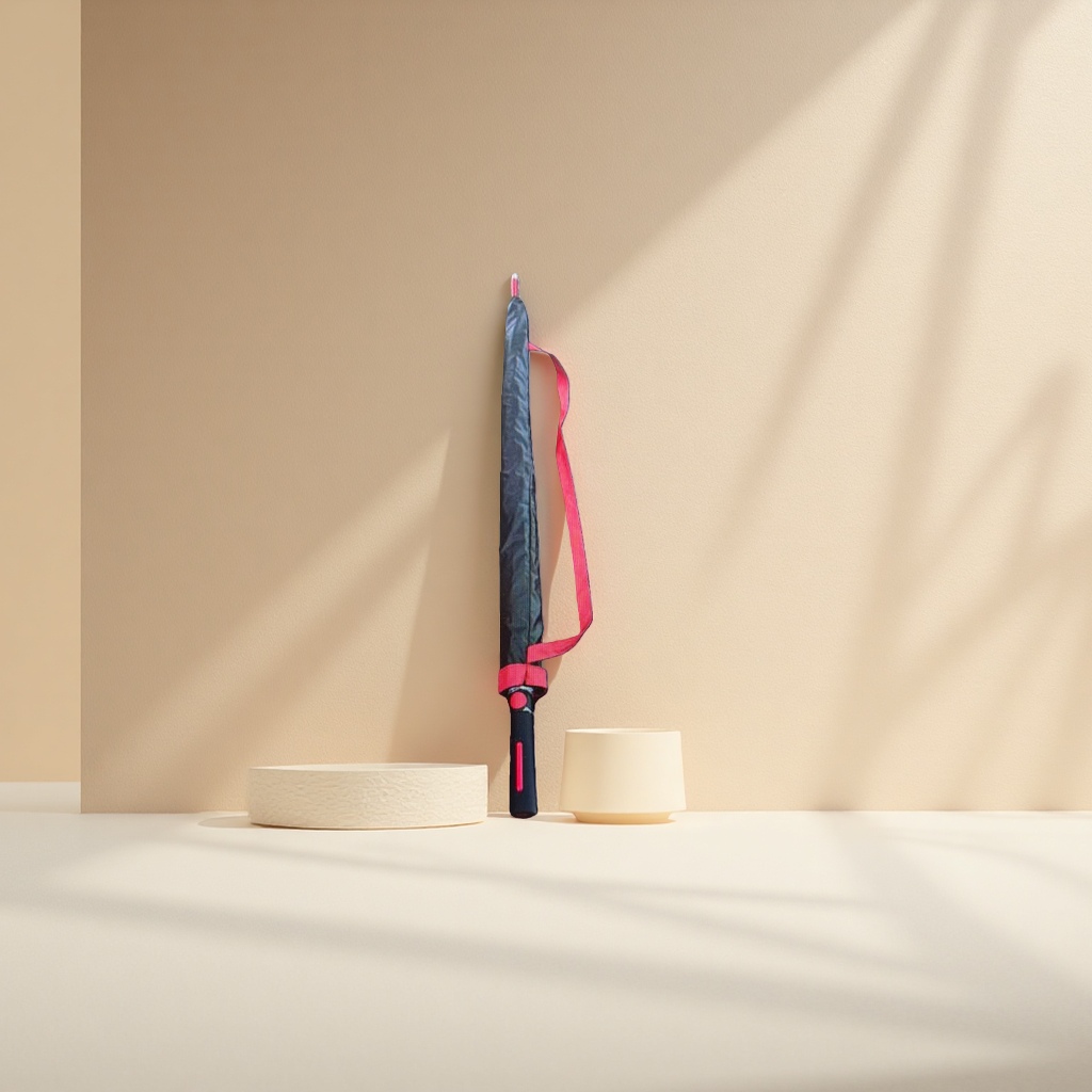 مظلة سوداء ذات كثافة عالية لمسة، مع حماية من الرياح والمياه Specification image