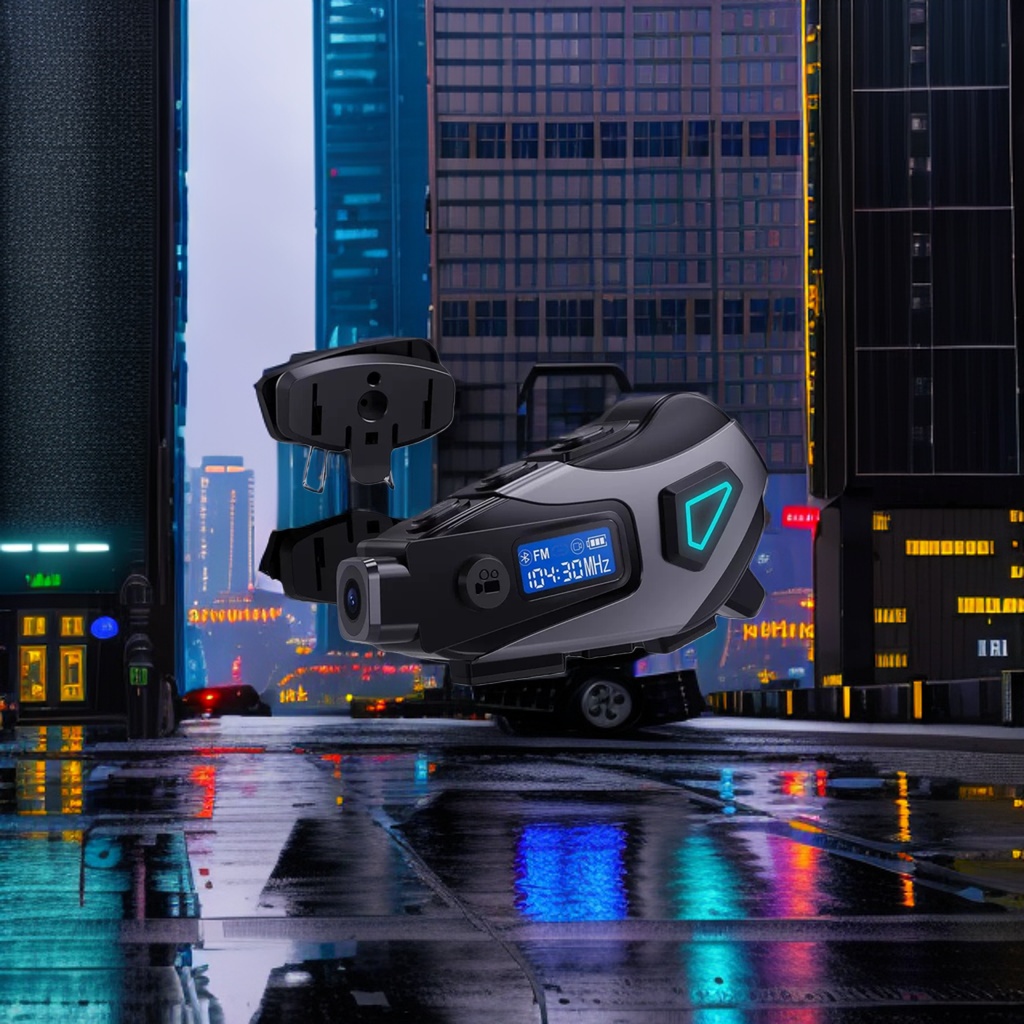 The K10 motorcycle helmet Bluetooth headset features super strong compatibility, intelligent noise reduction, long battery life and wireless calls