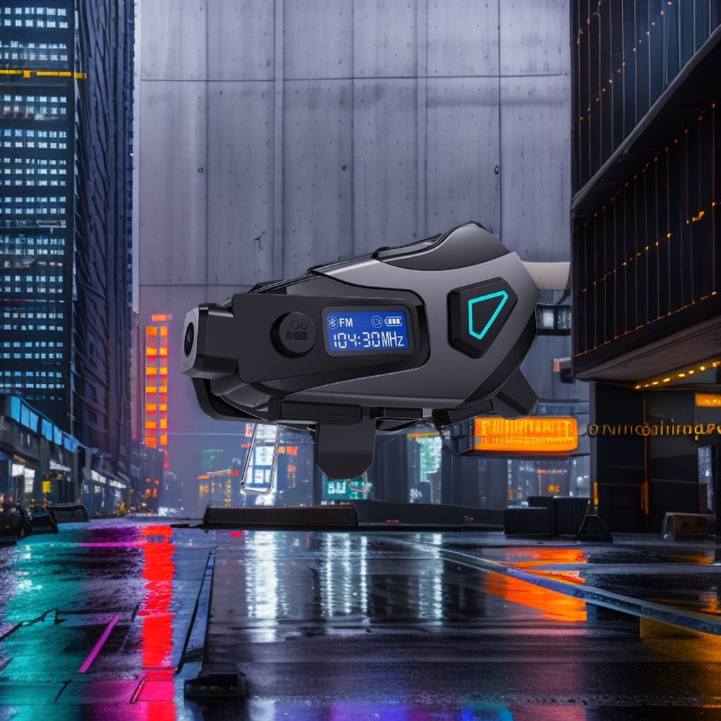 The K10 motorcycle helmet Bluetooth headset features super strong compatibility, intelligent noise reduction, long battery life and wireless calls Application Scenario
