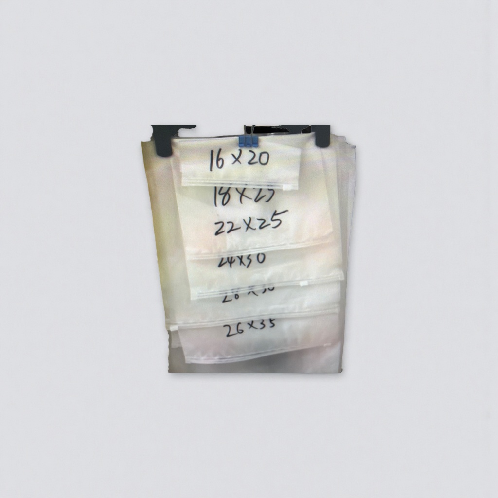 Transparent plastic bag size label self-adhesive printing blank label bag Specification image