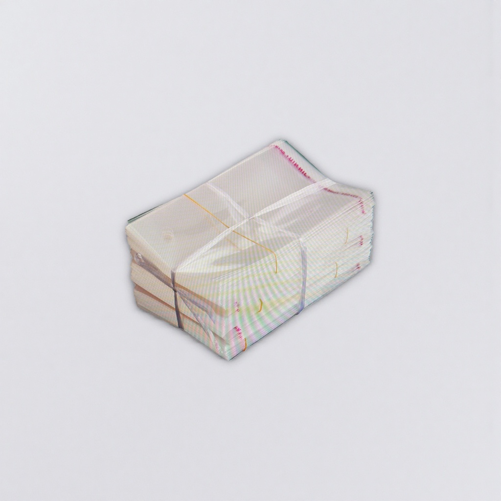 100 stacked thickened transparent plastic bags for household storage and sealing Application Scenario