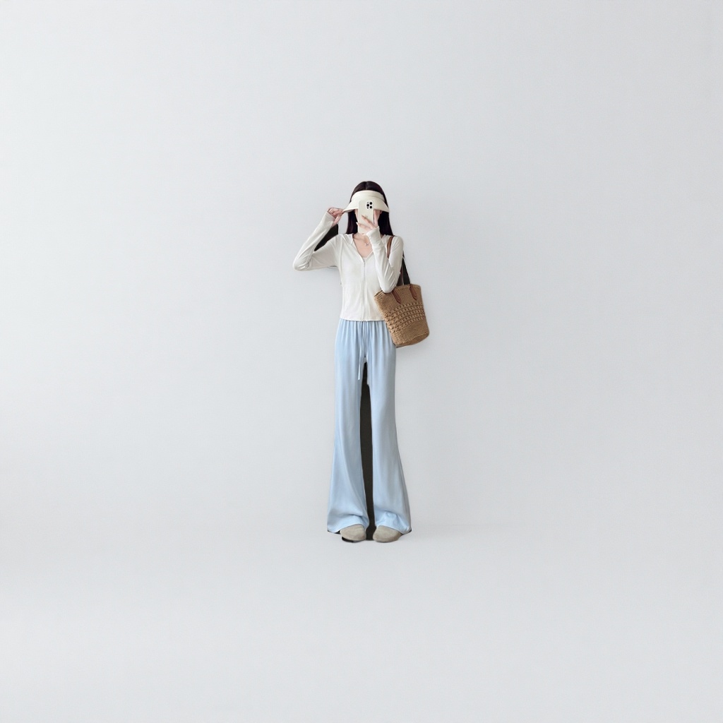 A slimming, versatile and fashionable women's top specially designed for model clothing shoots