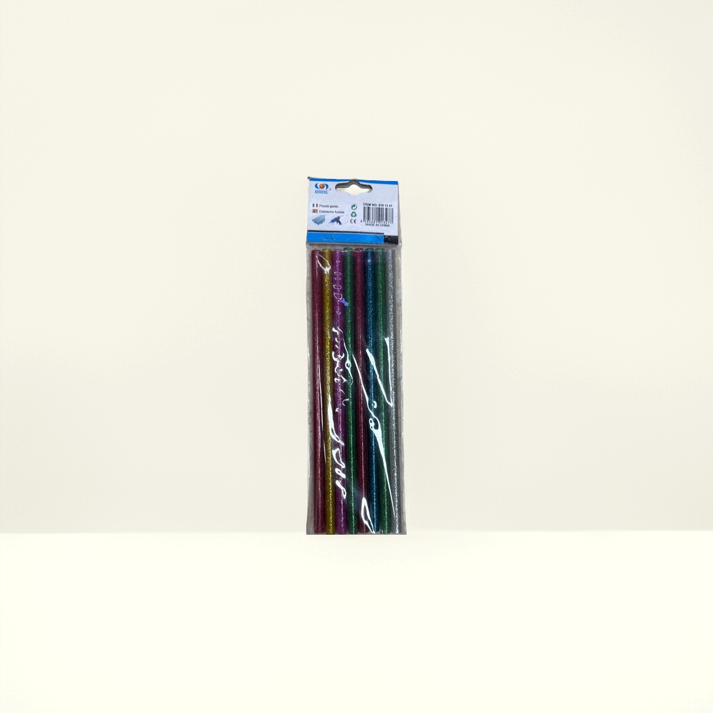 Colorful flashing glue sticks, 8-piece set, children's handcrafted, safe and washable