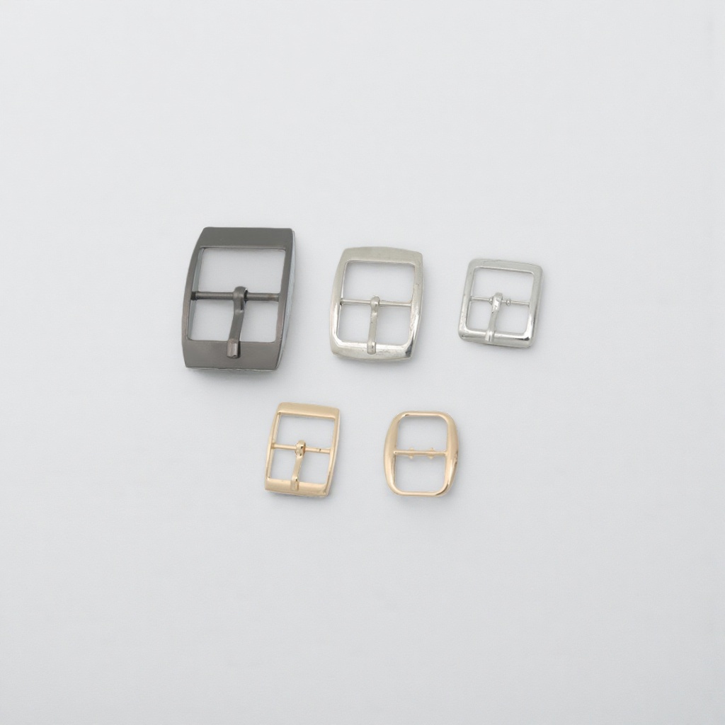 Metal fasteners, nickel-plated anti-rust belt buckles, suitable for 38mm wide cowhide belts details Picture