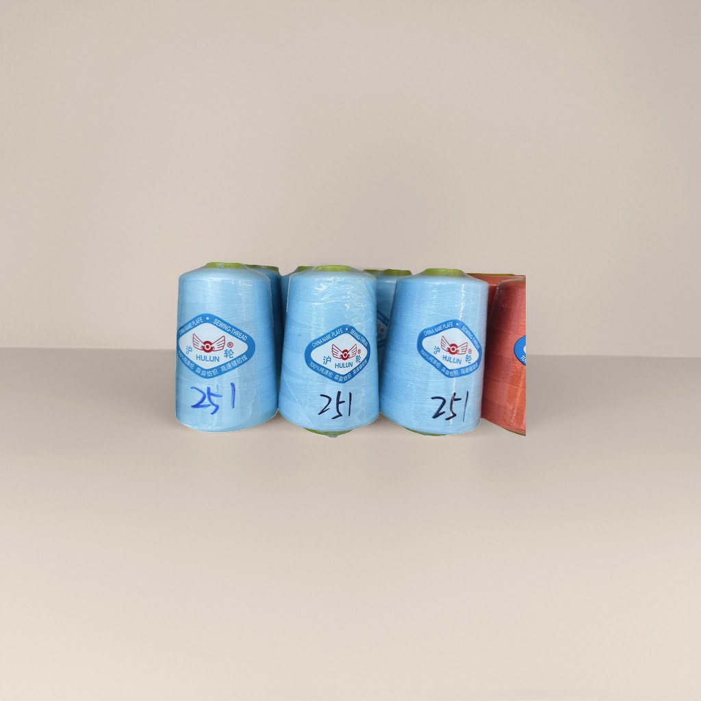 蓝色缝纫线卷 缝纫线 高强度耐磨家用手工缝