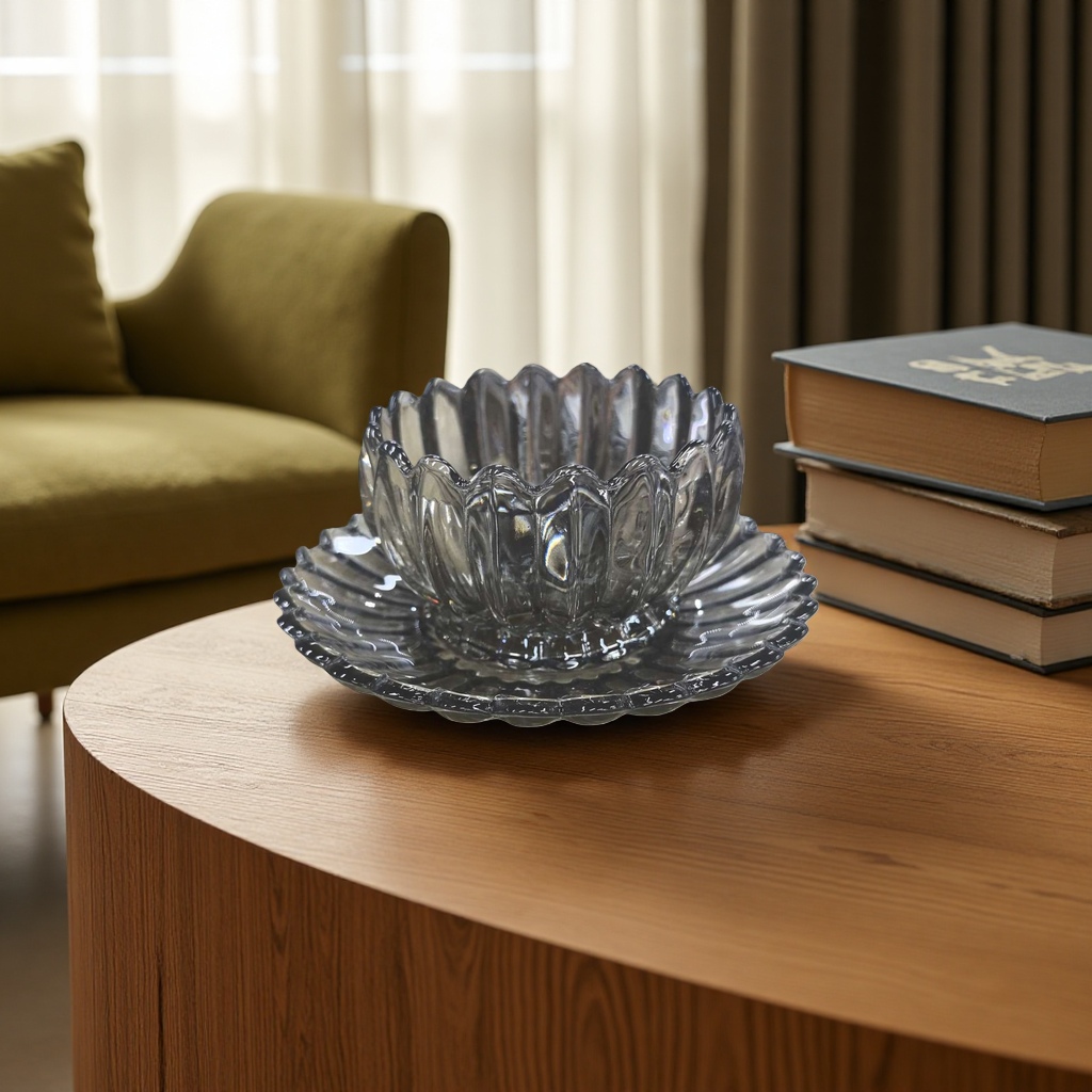 Tazón de vidrio transparente de alta borosilicato resistente al calor hogar sirve arroz ensalada sopa tazón de gran capacidad simple viento Specification image