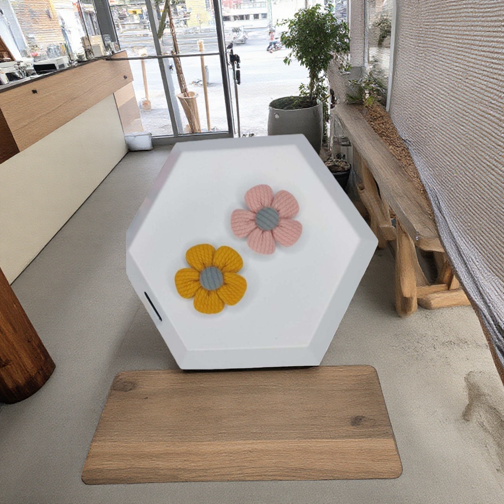五梅花针织花发绳 柔软弹性不伤发 高颜值头饰