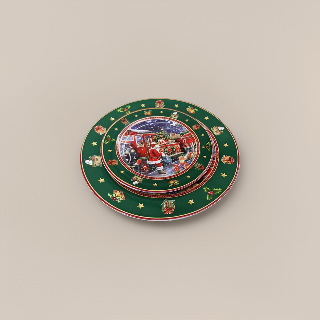 طاولات مهرجانات عيد الميلاد المزخرفة بأدوات لفات Specification image