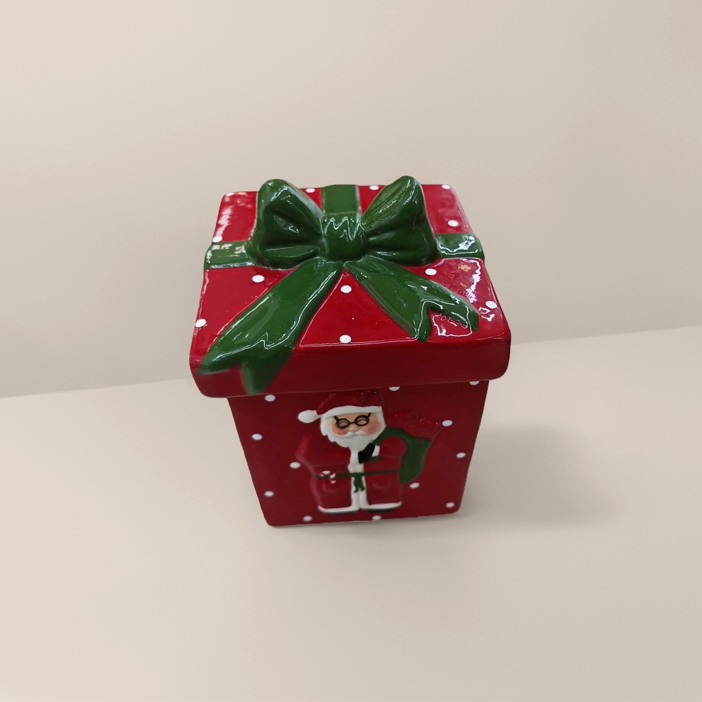 Christmas gift box, ceramic storage jar, household storage jar, holiday decoration gift box Application Scenario