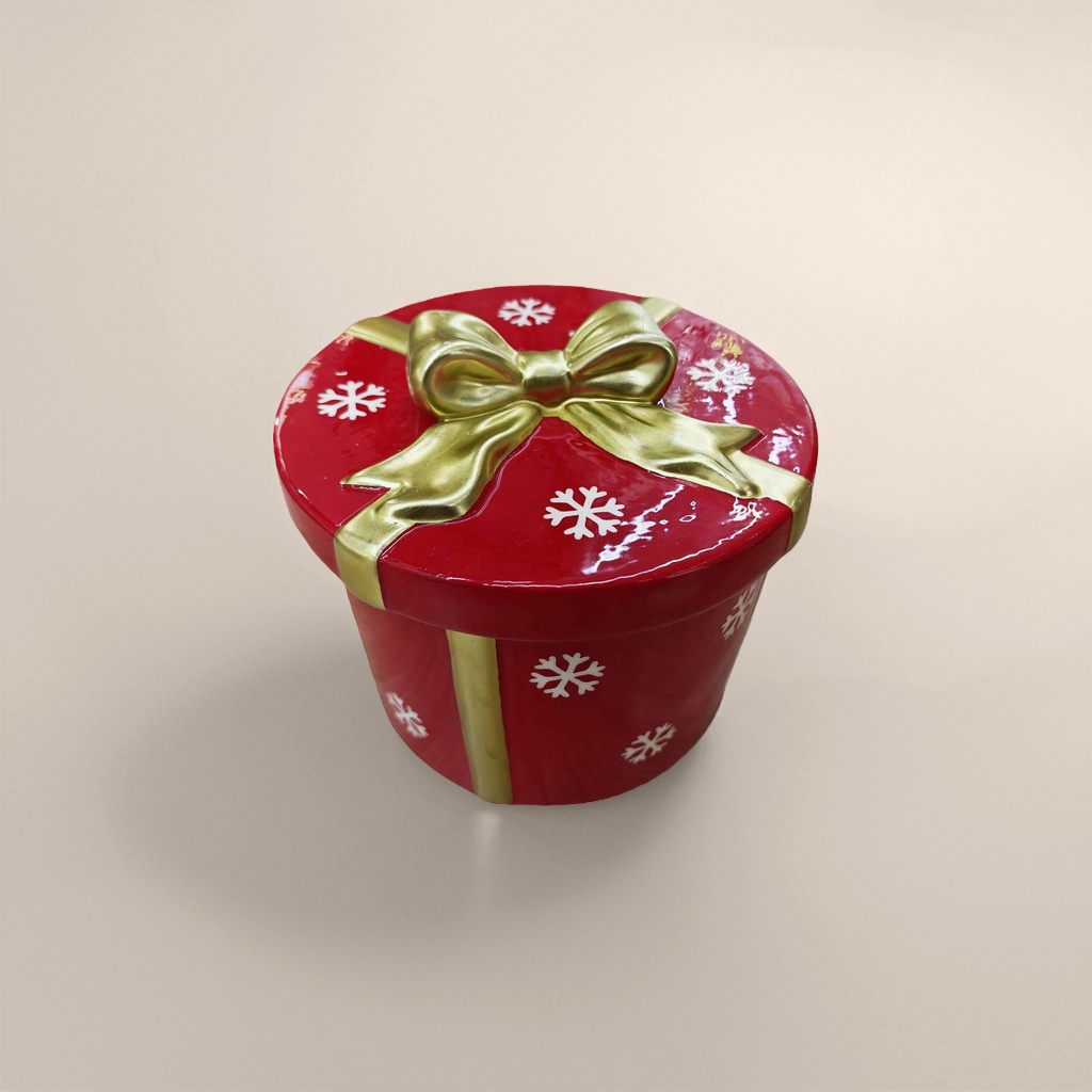 Red gift box ribbon style thickened hard Spring Festival wedding souvenir packaging box Specification image