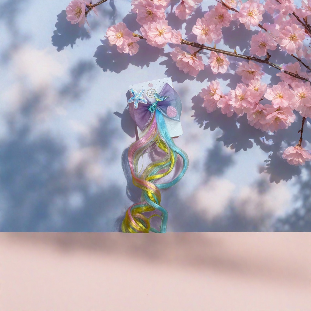 Colorful false braid hair accessory set Korean-style fashionable braided hair decoration Specification image