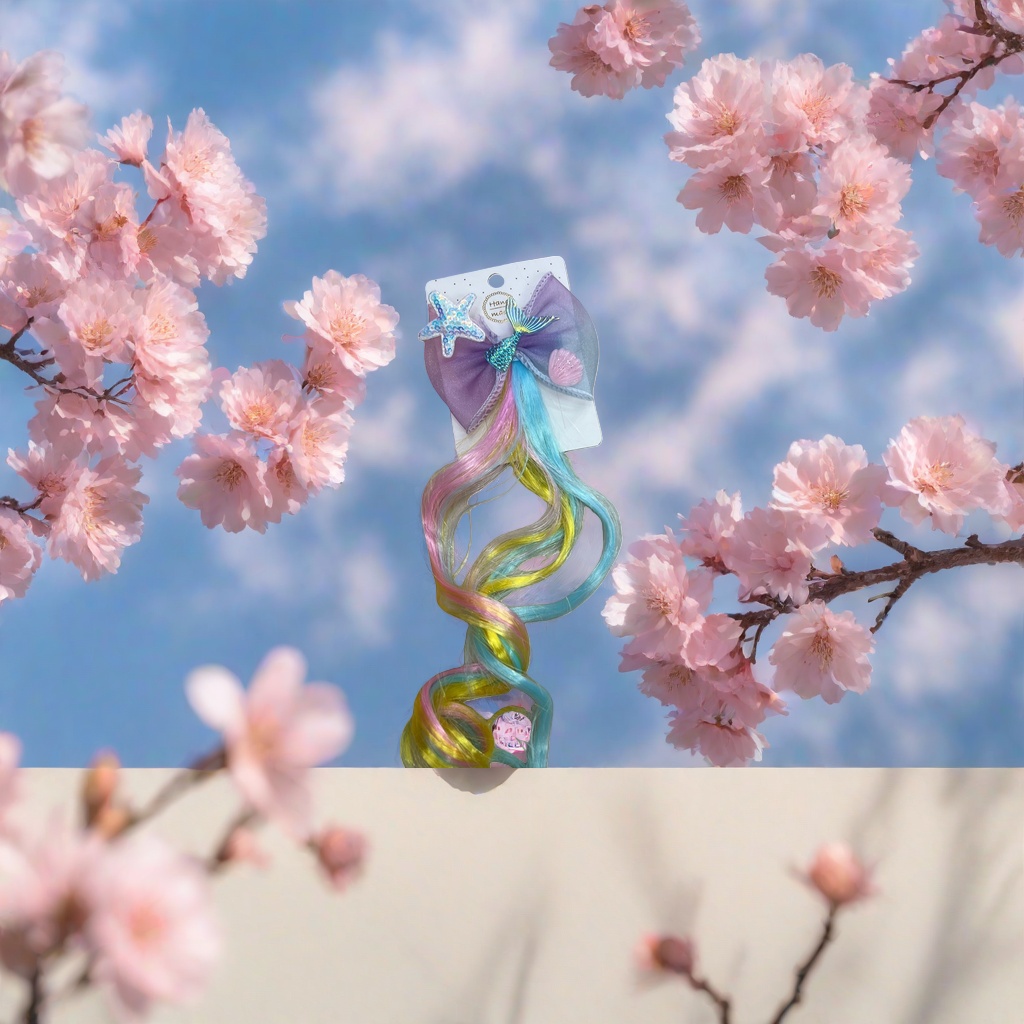 Colorful false braid hair accessory set Korean-style fashionable braided hair decoration details Picture