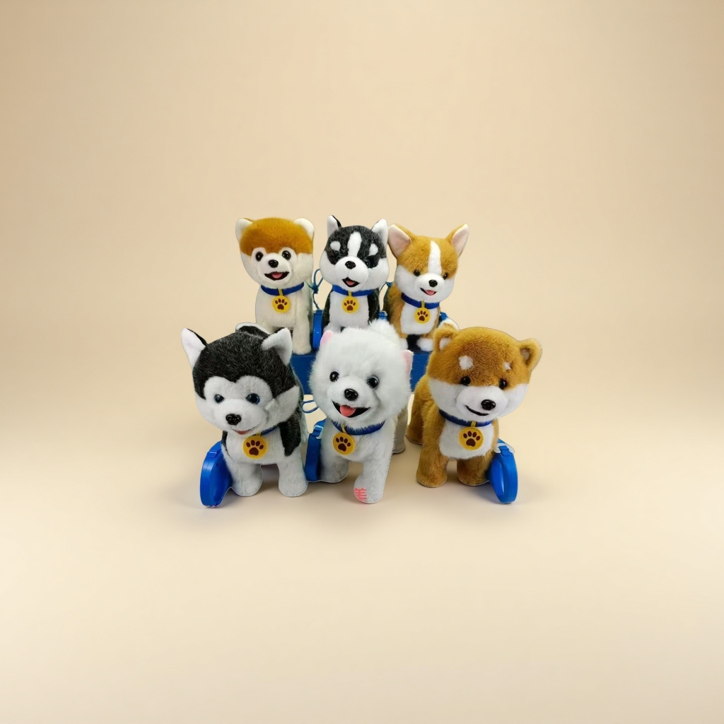Plush toy dog-shaped cute throw pillow pet companion doll Application Scenario