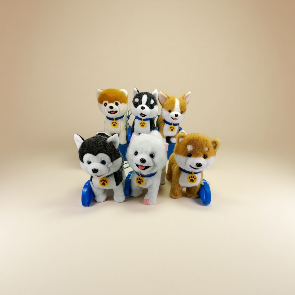 Plush toy dog-shaped cute throw pillow pet companion doll