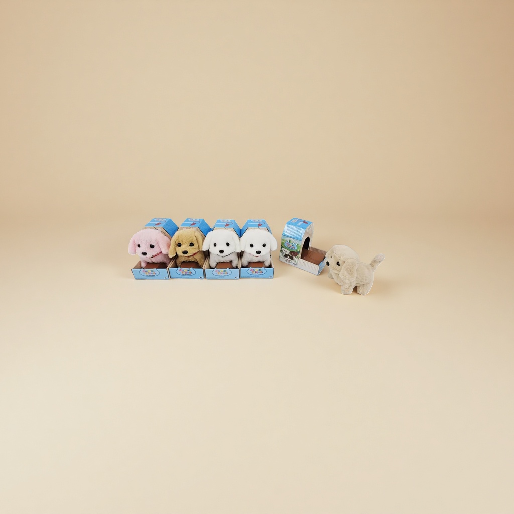 Plush toys, cute puppies, plush pillows, and stuffed animals are all adorable home decorations