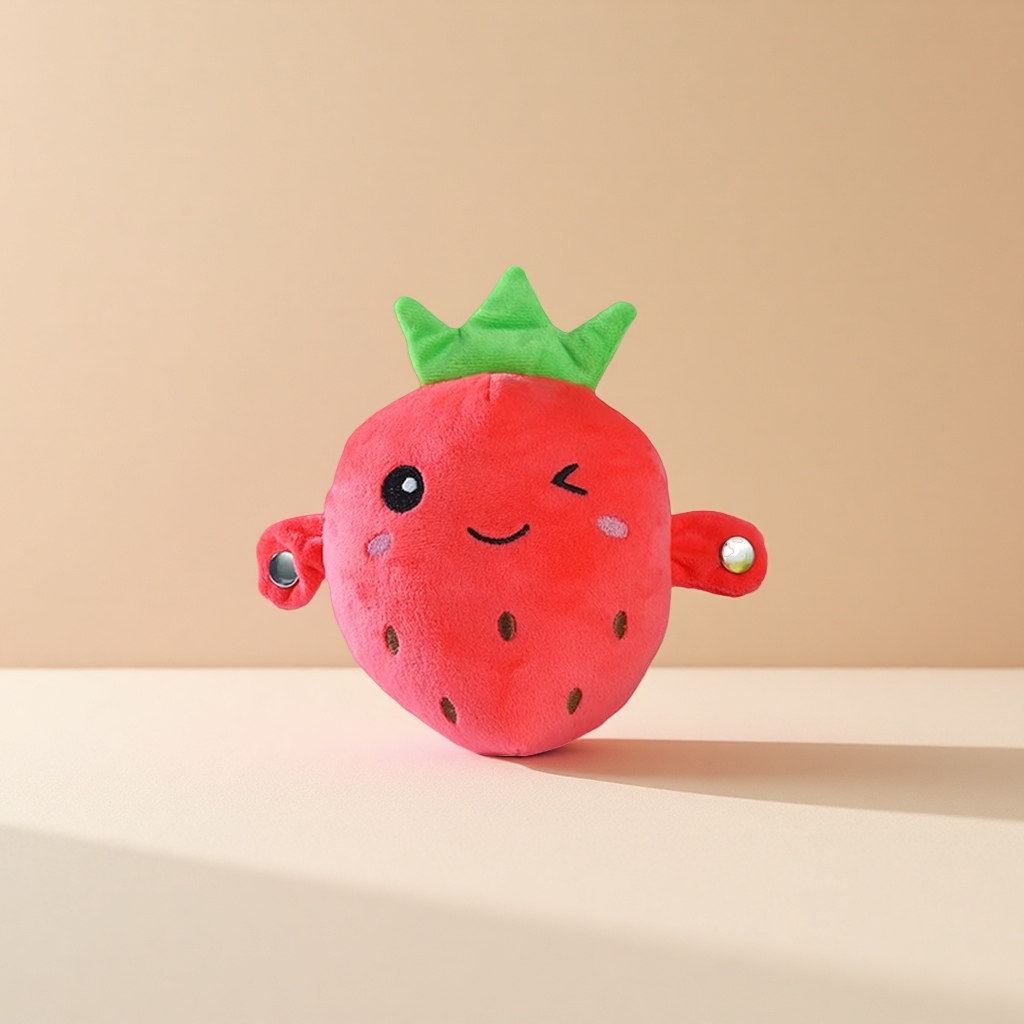 Fruit-sensing rhythm guitar Strawberry style children's educational toy for early learning and intelligence