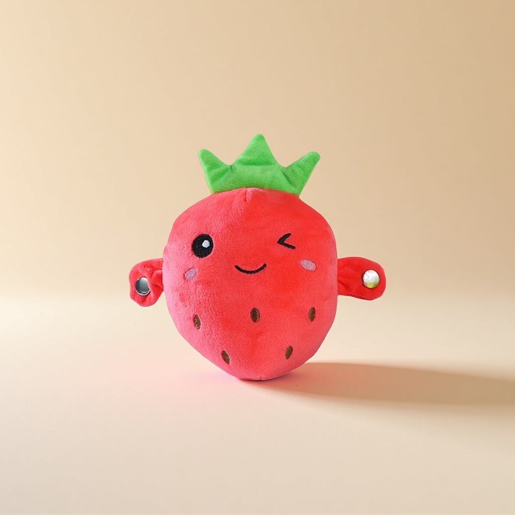Fruit-sensing rhythm guitar Strawberry style children's educational toy for early learning and intelligence details Picture