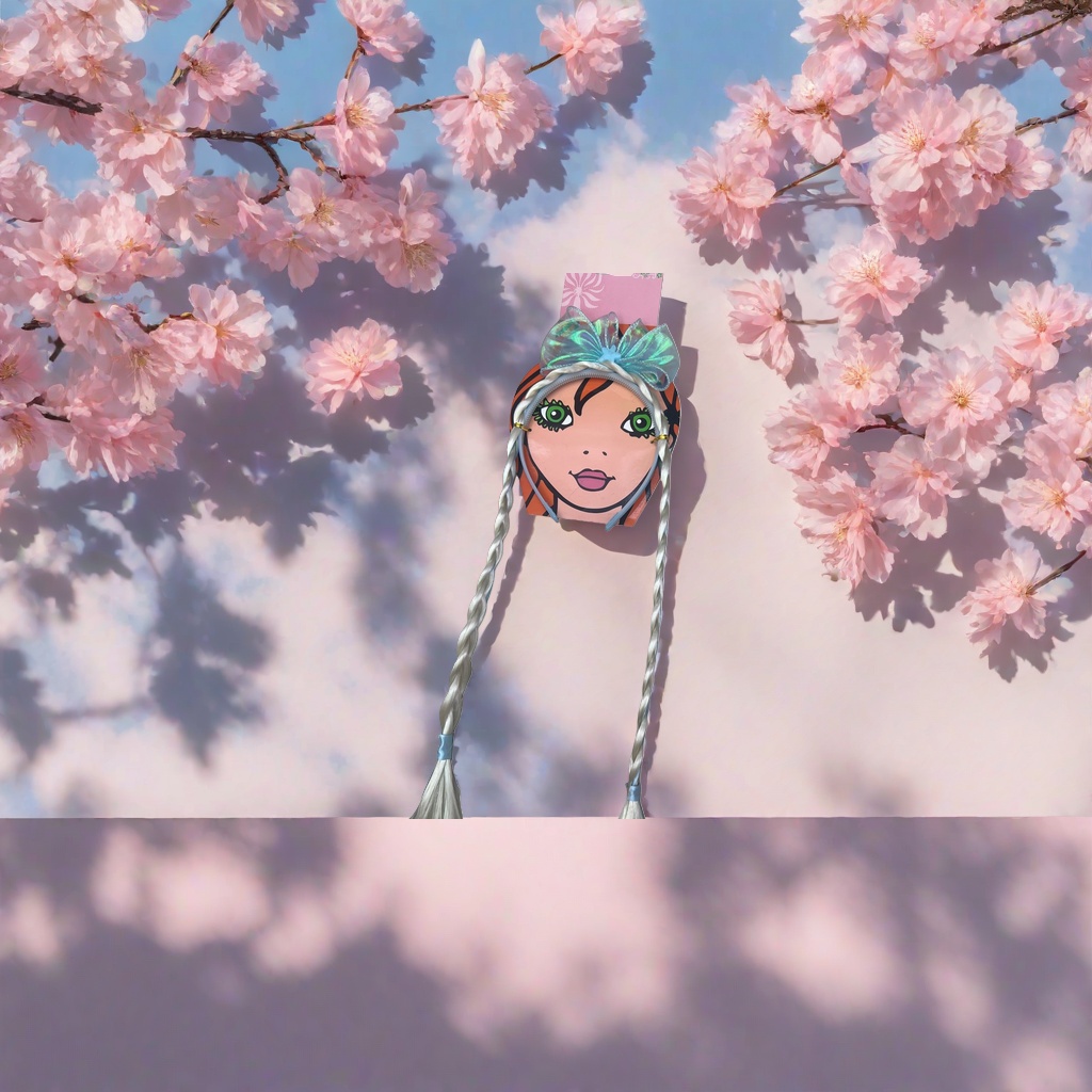 The double ponytail wig accessory features a sweet and girlish Korean style with a fluffy and natural drape Application Scenario