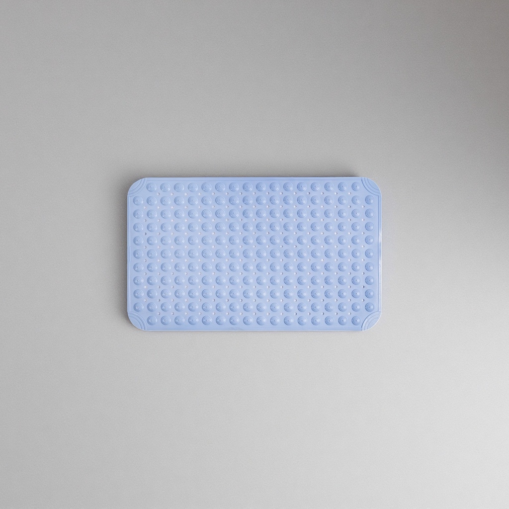 浅蓝色加厚按摩款浴室垫 防滑吸水速干家用 bathroom mat