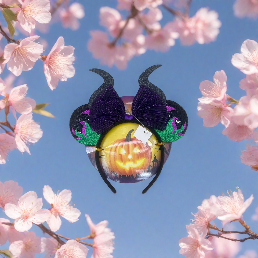 Halloween-themed headband, cartoon pumpkin and bat decoration, girls' adult party headwear