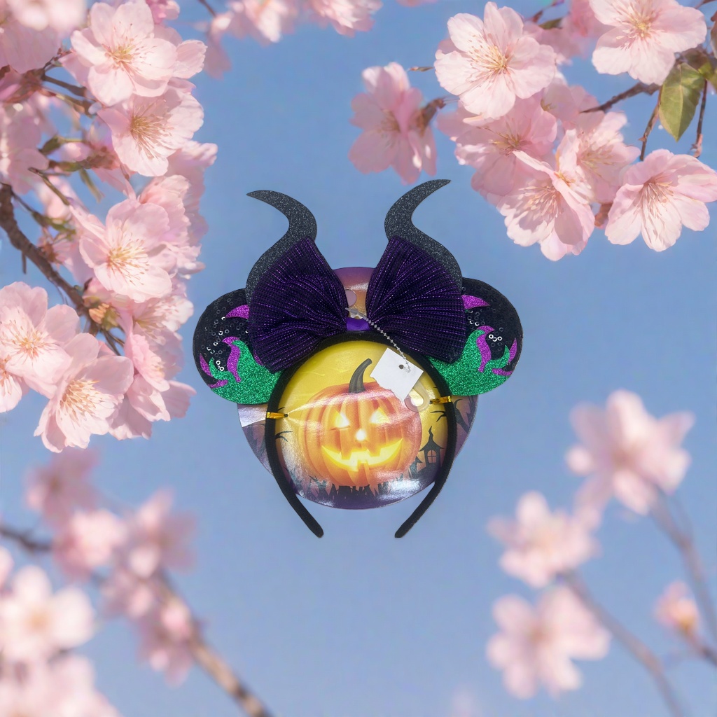 Halloween-themed headband, cartoon pumpkin and bat decoration, girls' adult party headwear details Picture