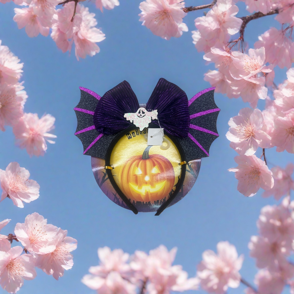 Halloween-themed hair bands, cute pumpkin and bat-shaped hair accessories, suitable for both girls and adults Specification image