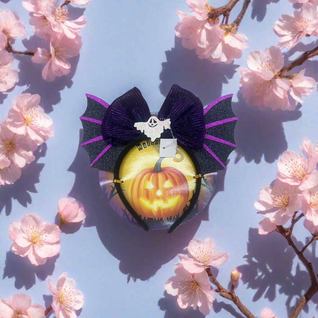 Halloween-themed hair bands, cute pumpkin and bat-shaped hair accessories, suitable for both girls and adults details Picture