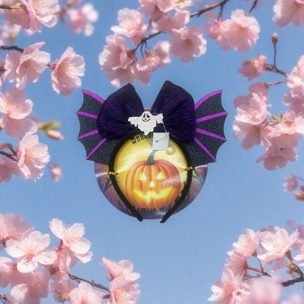 Halloween-themed hair bands, cute pumpkin and bat-shaped hair accessories, suitable for both girls and adults