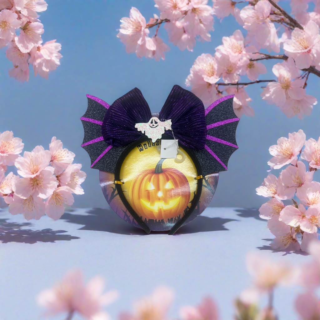 Halloween-themed hair bands, cute pumpkin and bat-shaped hair accessories, suitable for both girls and adults Application Scenario