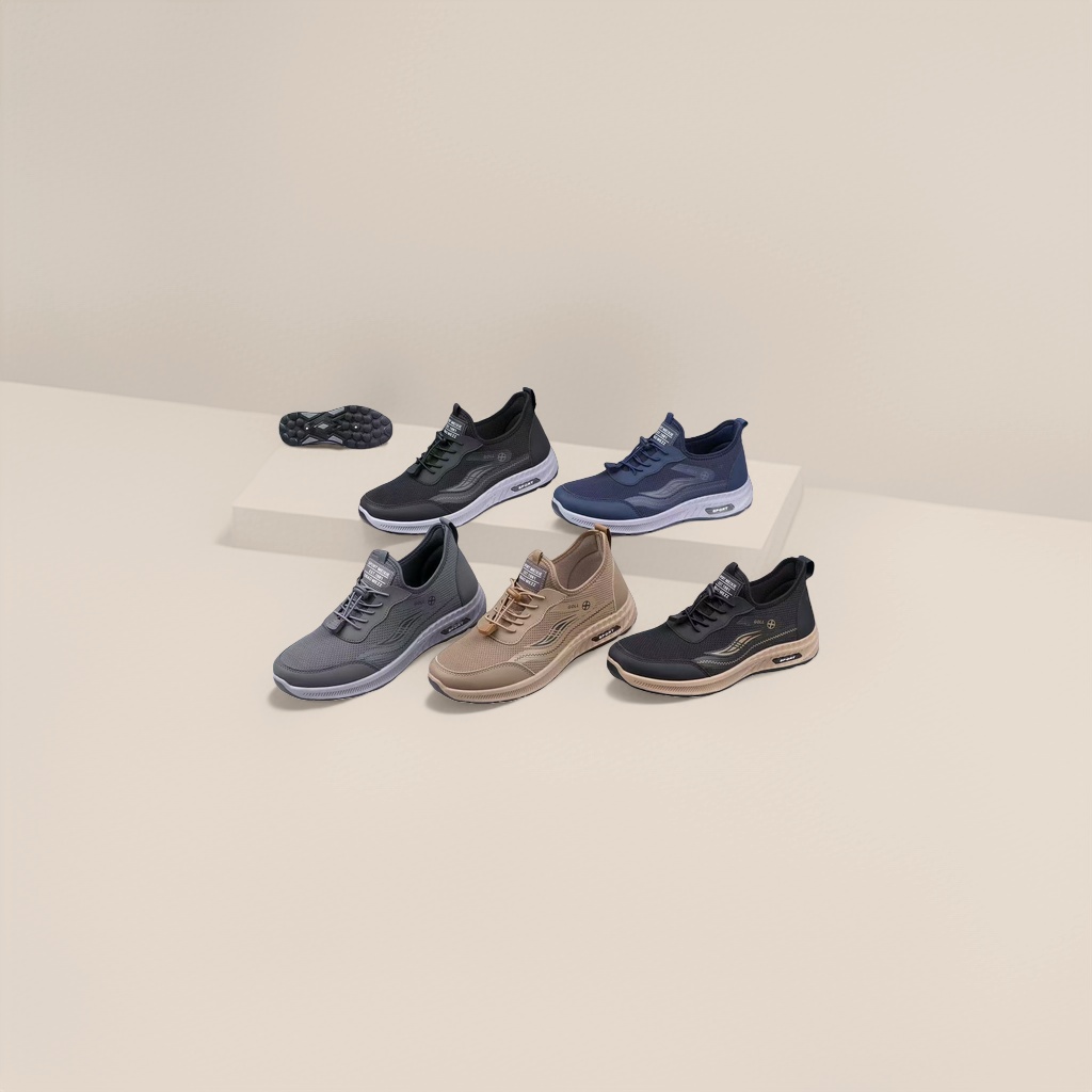 Men's breathable mesh sports single shoes, summer lightweight running casual shoes details Picture