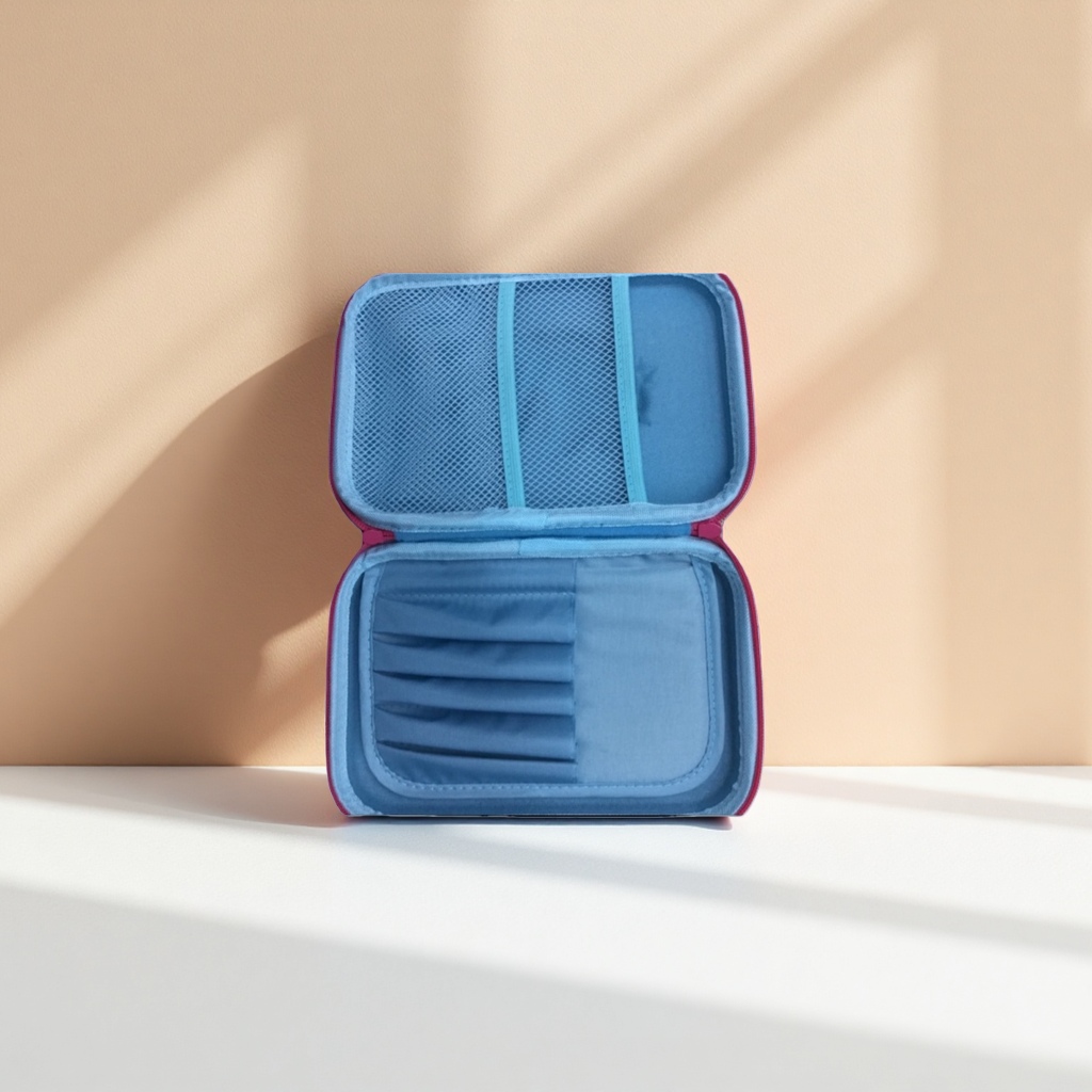 Caja de almacenamiento de plástico azul caja organizadora doméstica de gran capacidad a prueba de polvo con cubierta apilable