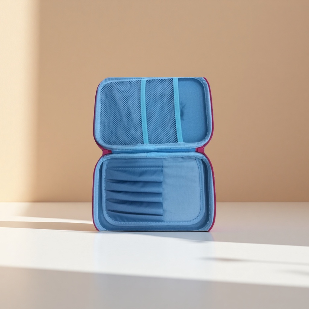 Caja de almacenamiento de plástico azul caja organizadora doméstica de gran capacidad a prueba de polvo con cubierta apilable details Picture