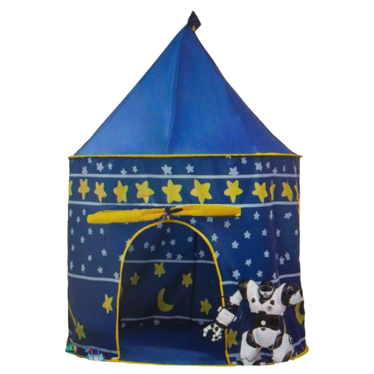 Blue starry sky themed children's tent, portable home play house small tent Item Picture
