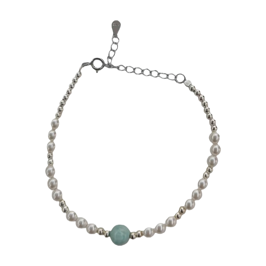 Natural freshwater pearl bracelet for women, a light and luxurious daily outfit, 18cm Item Picture